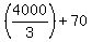 ++%284000%2F3%29+%2B+70+