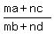 ++%28ma%2Bnc%29+%2F+%28mb%2Bnd%29+