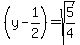 ++%28y-1%2F2%29=sqrt%285%2F4%29