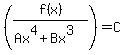 +++%28f%28x%29%2F%28Ax%5E4%2BBx%5E3%29%29+=+C+