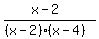 ++++%28x+-+2%29%2F%28%28x-2%29%28x-4%29%29