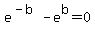 ++++e%5E%28-b%29+-+e%5Eb+=+0+