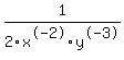 +++1%2F2x%5E-2y%5E-3+