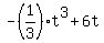 ++-%281%2F3%29t%5E3+%2B+6t+