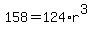 ++158+=+124%2Ar%5E3+
