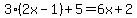 ++3%282x-1%29%2B5=6x%2B2