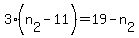 ++3%2A%28+n%5B2%5D+-+11+%29++=+19+-+n%5B2%5D+