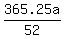 ++365.25a++%2F+52+
