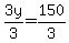 ++3y%2F3+=+150%2F3