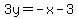 ++3y++=+-x+-3+