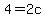 ++4++=+2c+