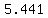++5.441