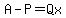 \"++A+-+P+=+Qx+\"