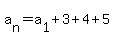 ++a%5Bn%5D+=+a%5B1%5D+%2B+3%2B4%2B5+