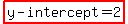 ++highlight%28+y-intercept+=+2%29+