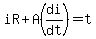 ++iR+%2B+A++%28di%2Fdt%29+=+t+
