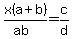 ++x%28a%2Bb%29%2F%28ab%29+=+c%2Fd+