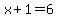 ++x%2B1+=+6+