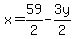 \"++x+=+59%2F2+-3y%2F2+\"
