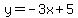 ++y=+-3x%2B5++