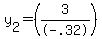 ++y%5B2%5D+=+%283%2F-.32%29