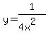 ++y+=+1%2F%284x%5E2%29+