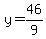 ++y+=+46%2F9