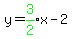++y+=+green%283%2F2%29x+-+2