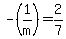 +-%281%2Fm%29+=+2%2F7+