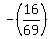 +-%2816%2F69%29+