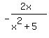 +-%282x%29%2F%28x%5E2%2B5%29+