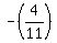 +-%284%2F11%29+