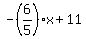 +-%286%2F5%29x%2B11+