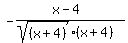+-%28x-4%29%2F%28sqrt%28%28x%2B4%29%29%28x%2B4%29%29+
