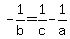 +-+1%2Fb+=+1%2Fc-1%2Fa