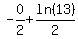 +-0%2F2%2Bln%2813%29%2F2+