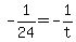 +-1%2F24+=+-1%2Ft+