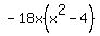 +-18x%28x%5E2-4%29+