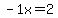 +-1x+=+2+