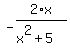 +-2%2Ax%2F%28x%5E2%2B5%29+