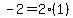 +-2=2%281%29+