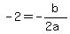 +-2+=+-b%2F%282a%29+
