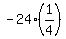 +-24%281%2F4%29