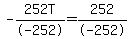 +-252T%2F-252+=+252%2F-252+