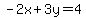 +-2x%2B3y=4+