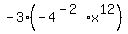 +-3%28-4%5E%28-2%29x%5E12%29+
