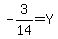 +-3%2F14+=+Y+