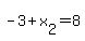 +-3+%2B+x%5B2%5D+=+8+