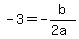 +-3+=+-b%2F%282a%29+