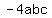 +-4abc+
